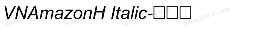 VNAmazonH Italic字体转换